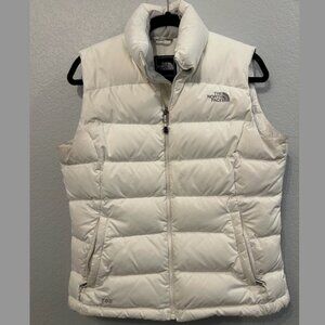 🤍THE NORTH FACE Vest Women's Nuptse 700 Puffer White Goose Down Medium🤍